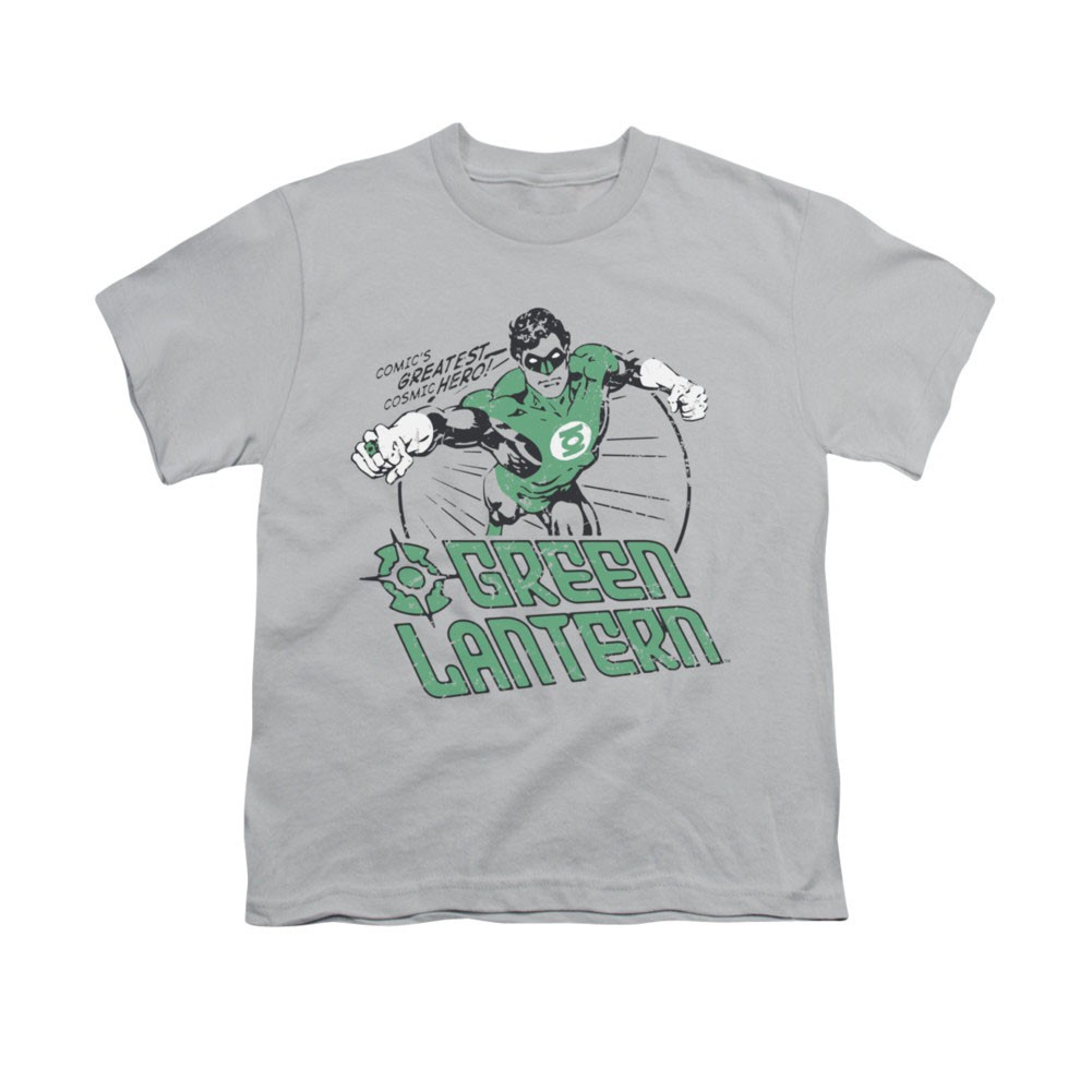 Green Lantern Cosic Hero Youth Unisex T-Shirt, Grey