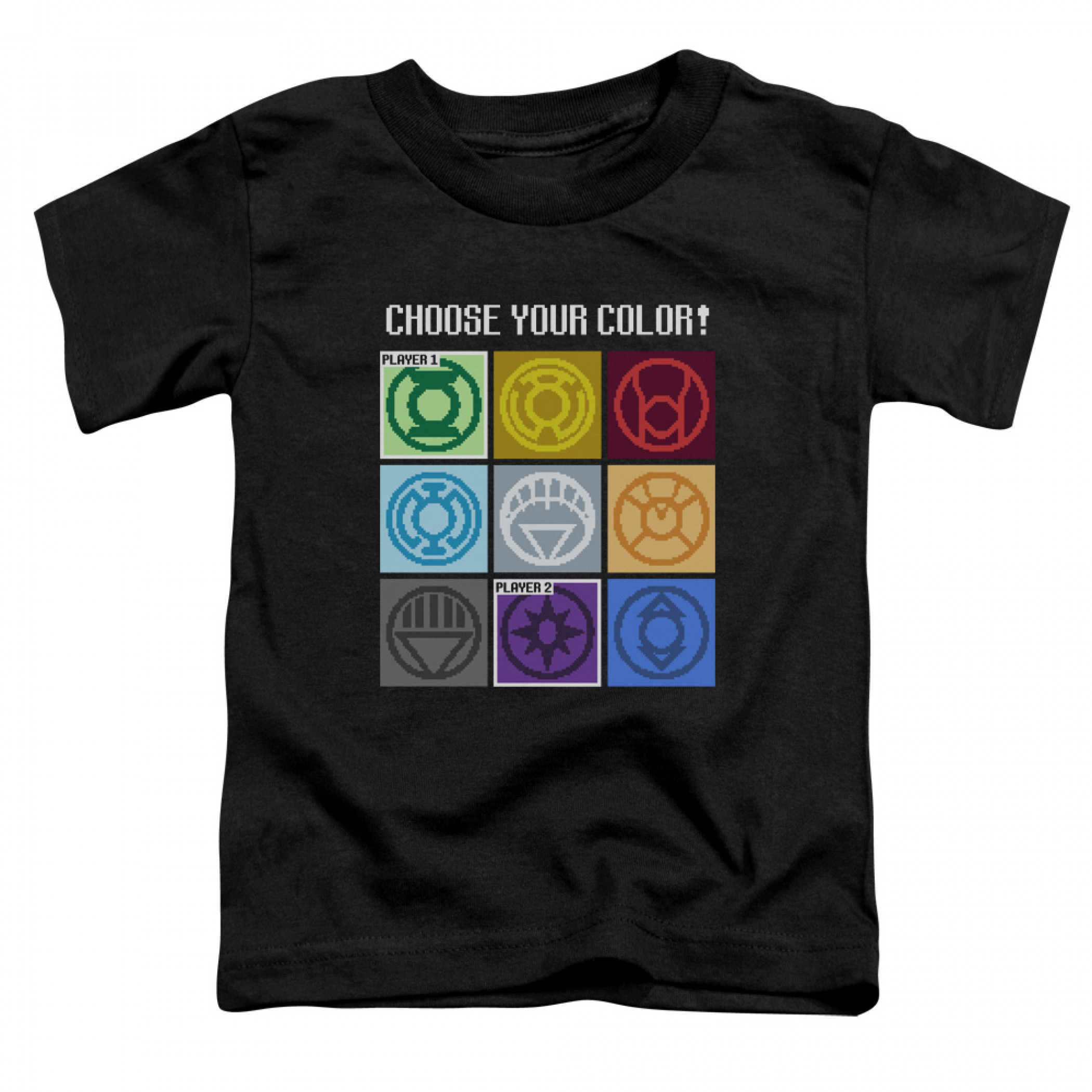 Green Lantern Choose Your Color Toddler T-Shirt, Black