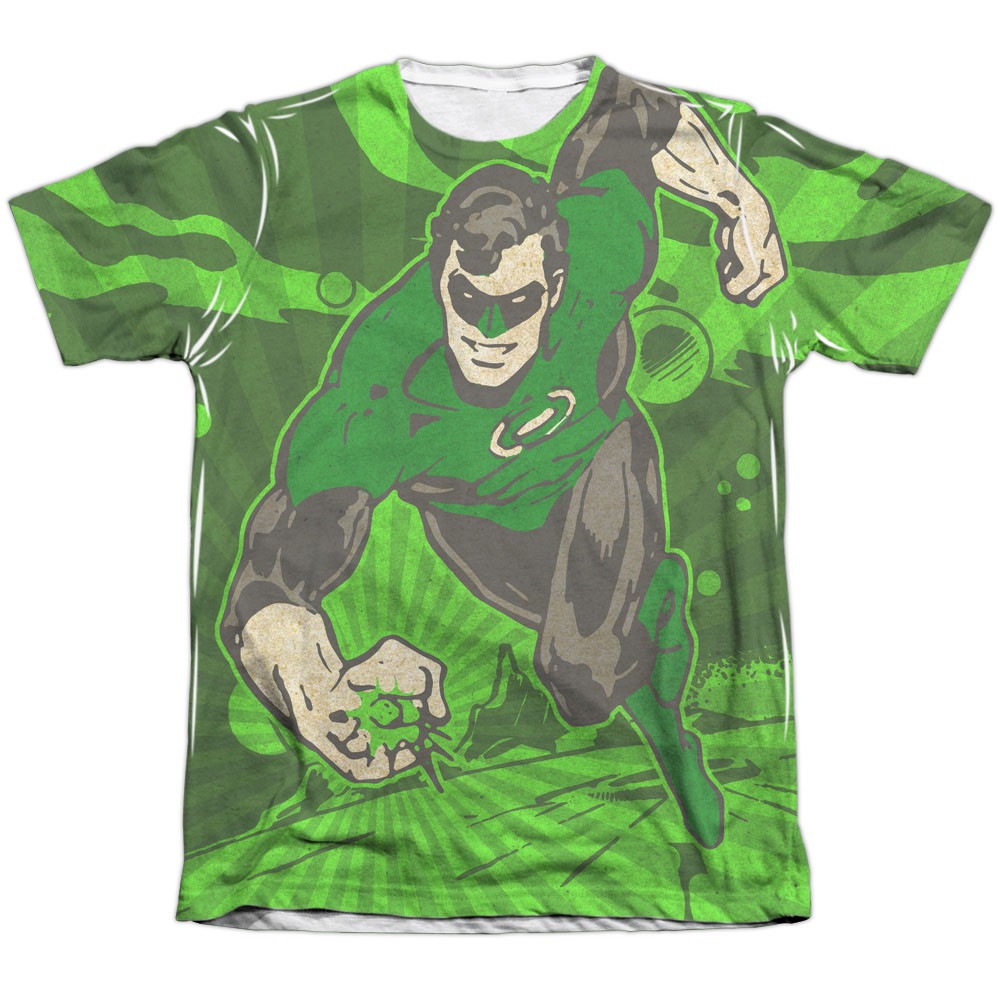 Green Lantern Radiant Power Sublimation T-Shirt, White