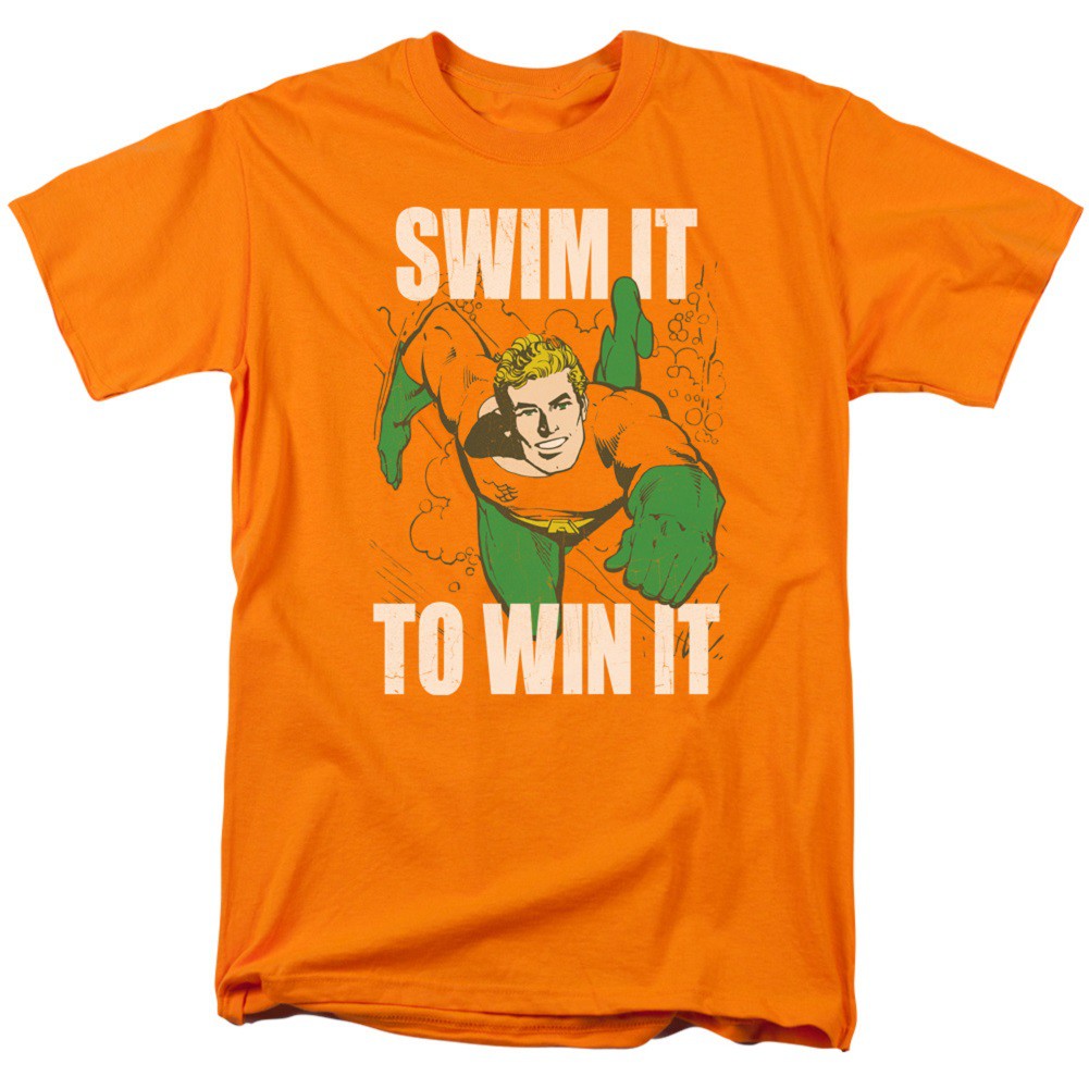 Aquaman Swim It To Win It Tshirt, Orange