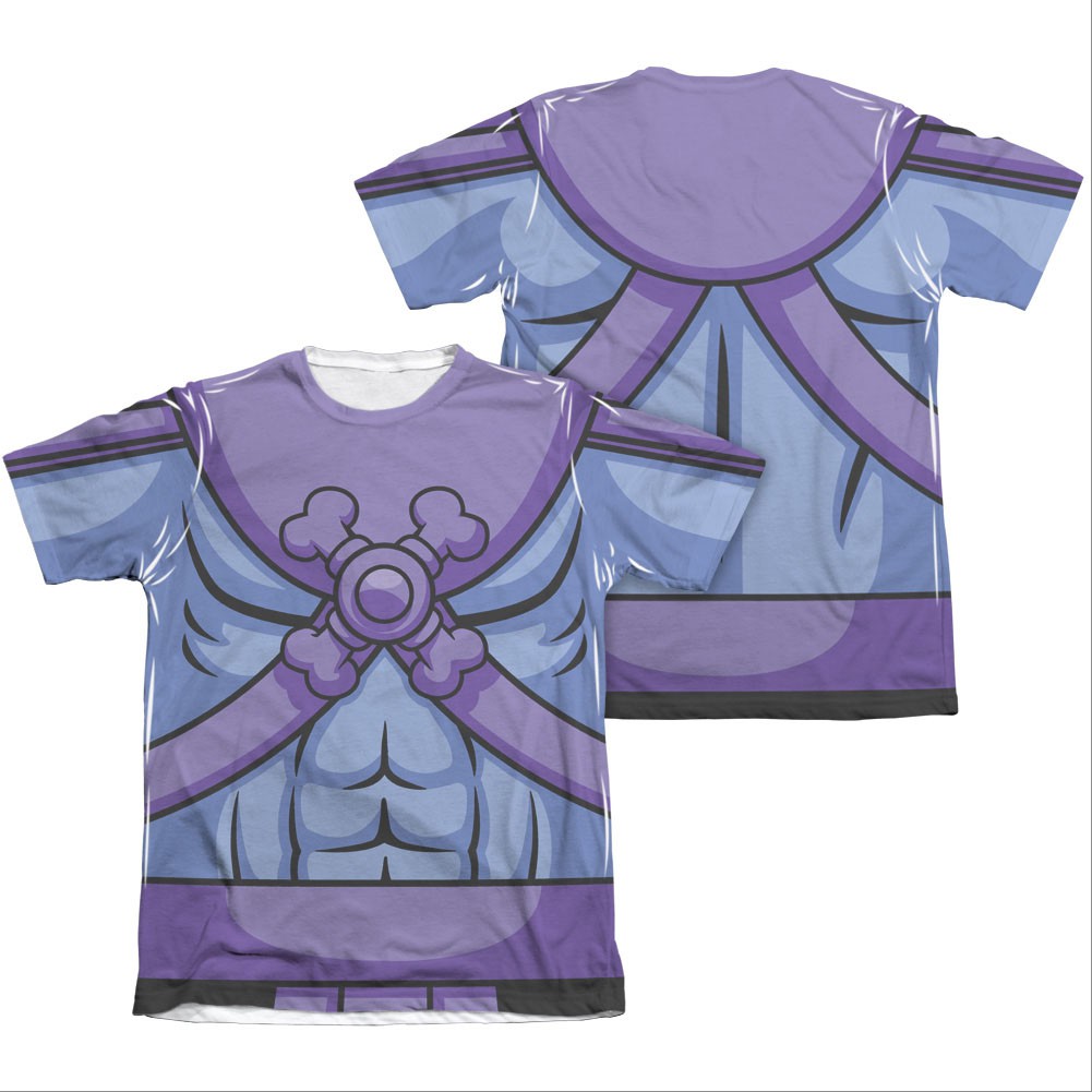 He-Man Masters Of The Universe Skeletor Two-Sided Costume Sublimation T-Shirt, Purple