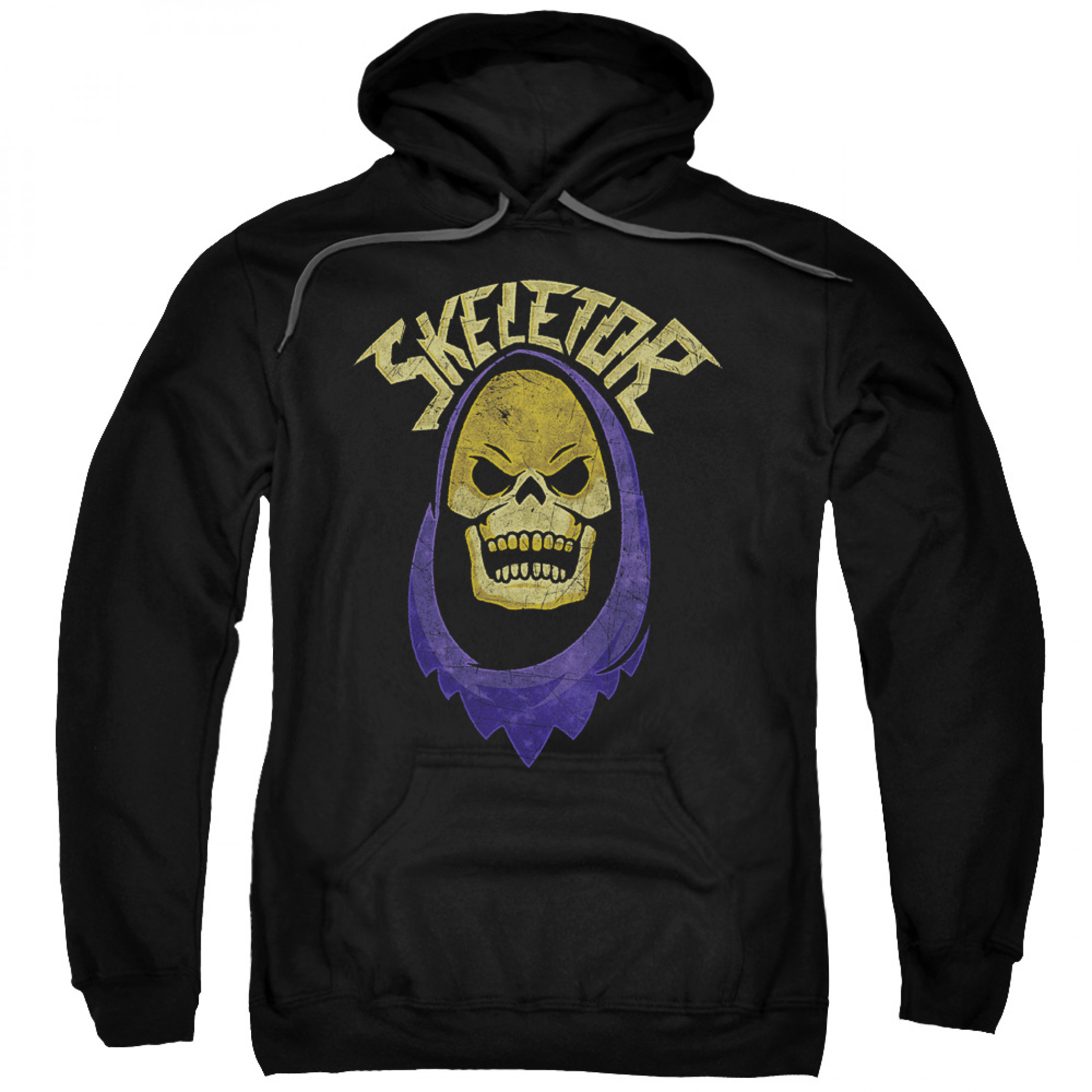 He-Man Masters Of The Universe Skeletor Face Pull Over Hoodie, Black