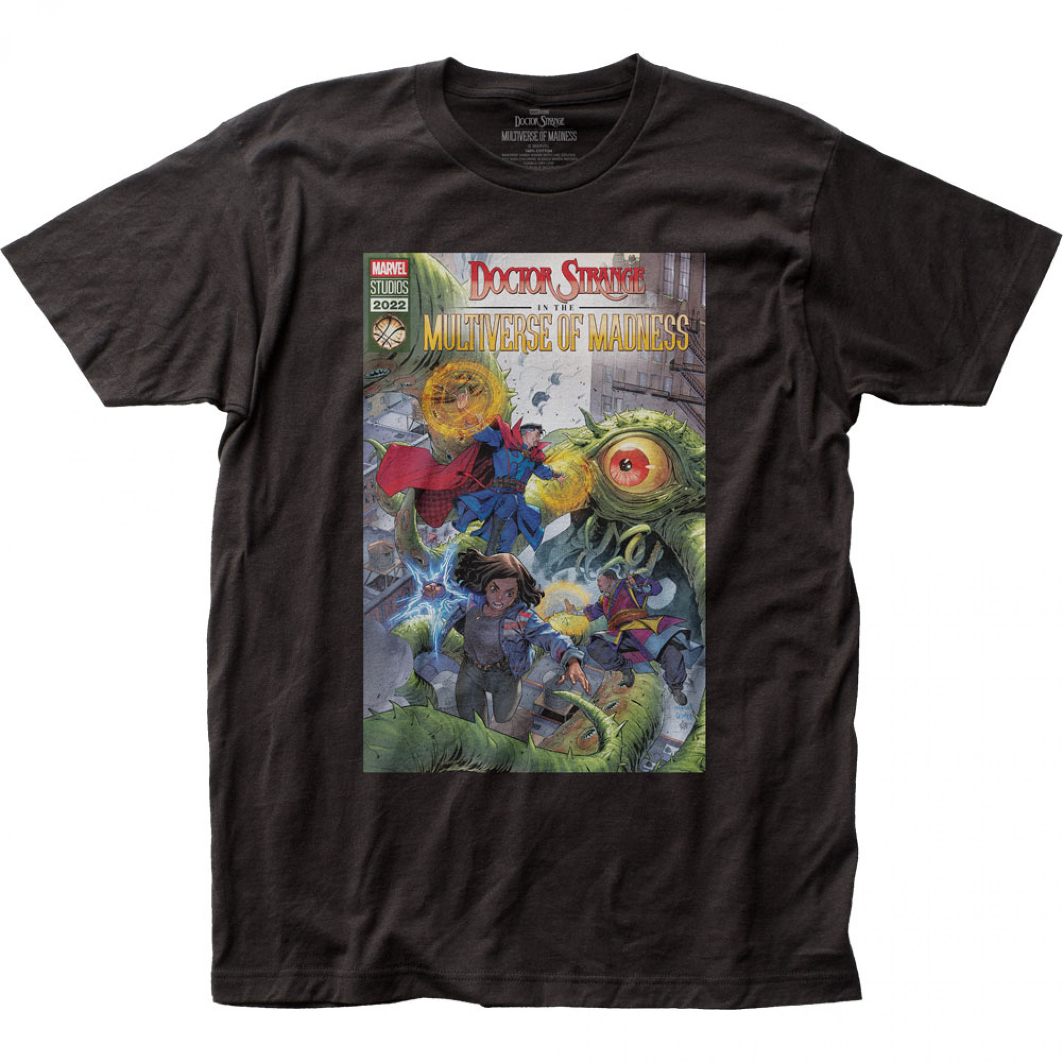 Doctor Strange In the Multiverse of Madness Retro Comic Style T-Shirt, Black