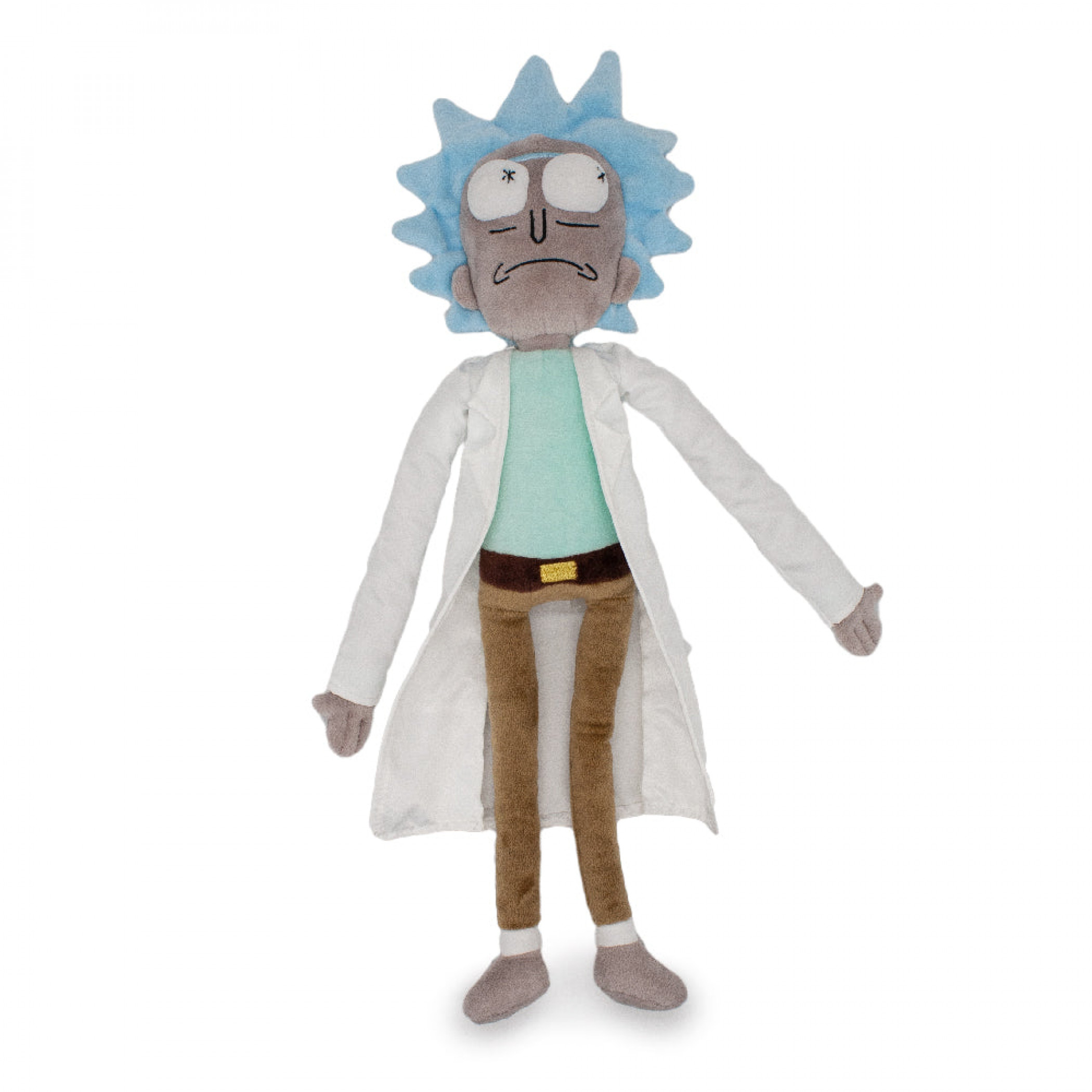 Rick & Morty Standing Rick Full Body Plush Dog Toy, Multi-Color