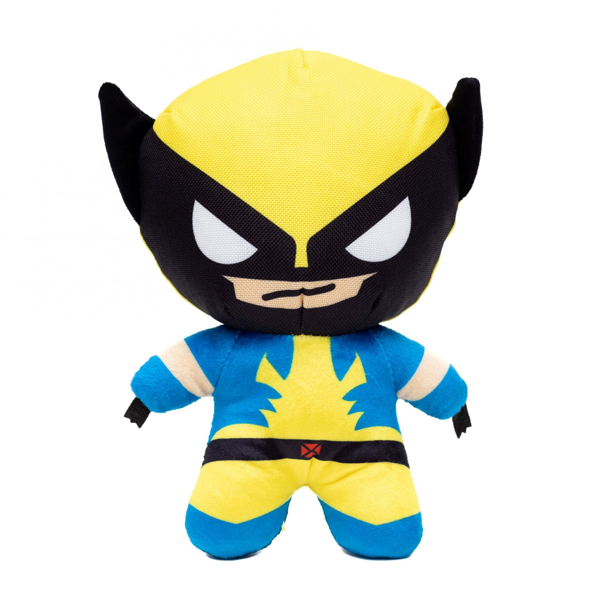 Wolverine Standing Full Body Squeaker Plush Dog Toy, Yellow