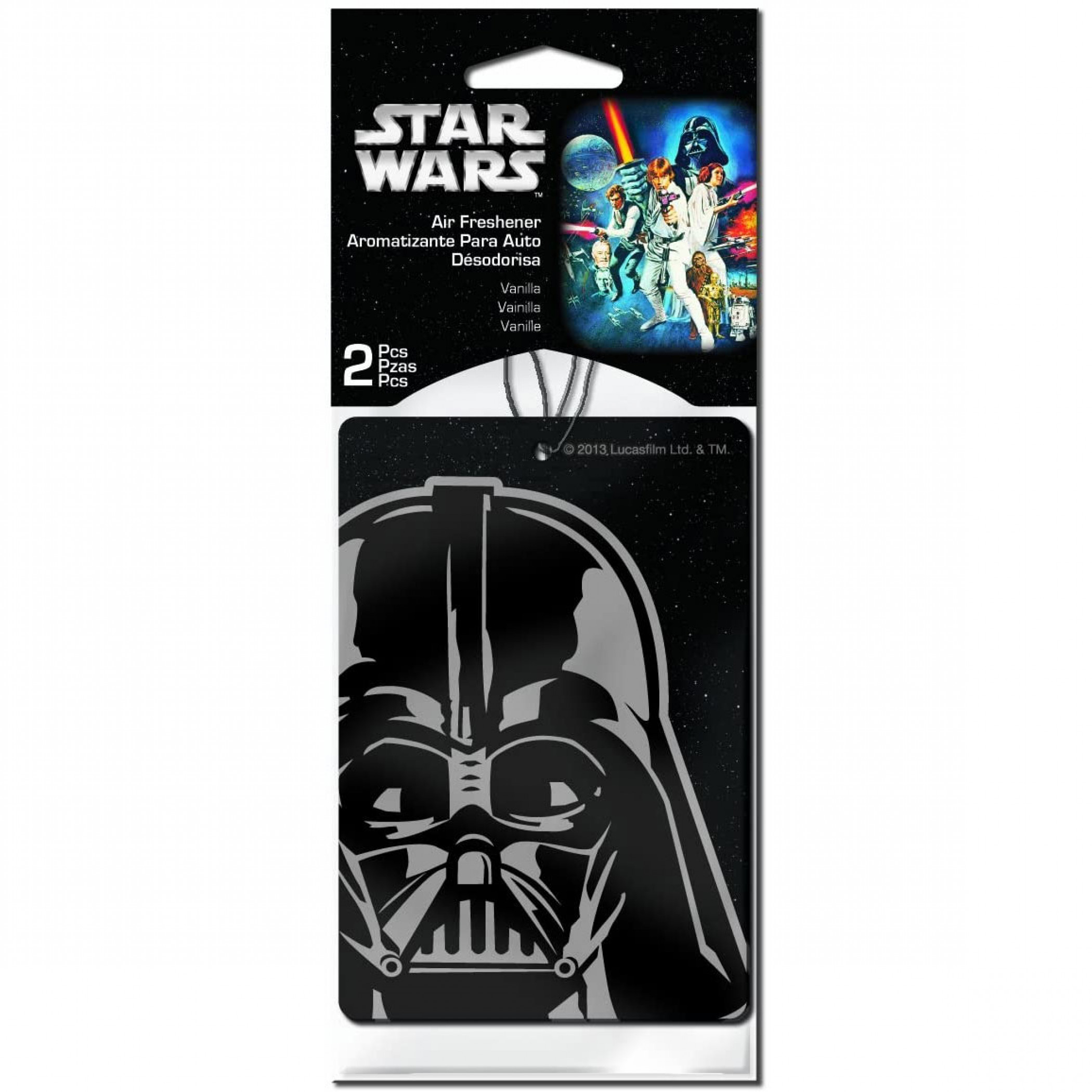 Star Wars Darth Vader Air Freshener 2-Pack, Black