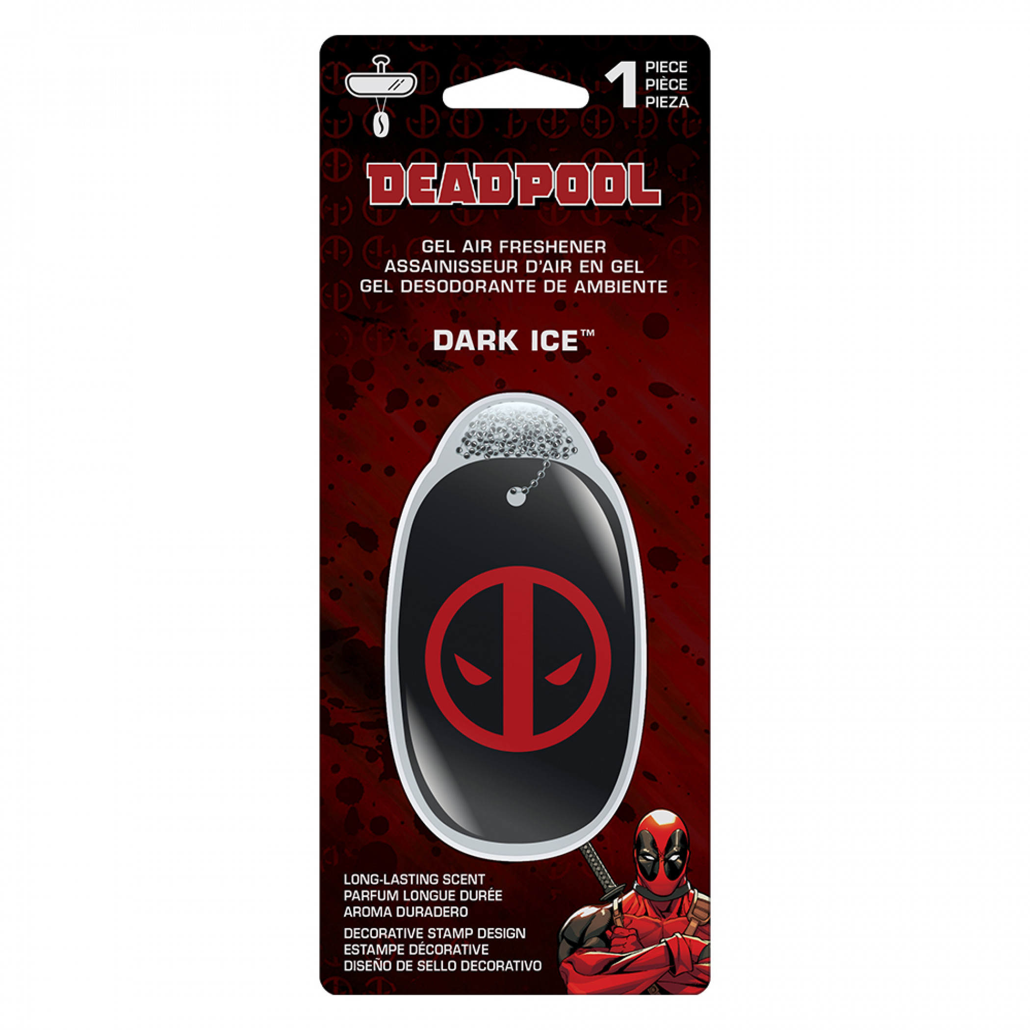 Deadpool Symbol Dark Ice Gel Air Freshener, Multi-Color