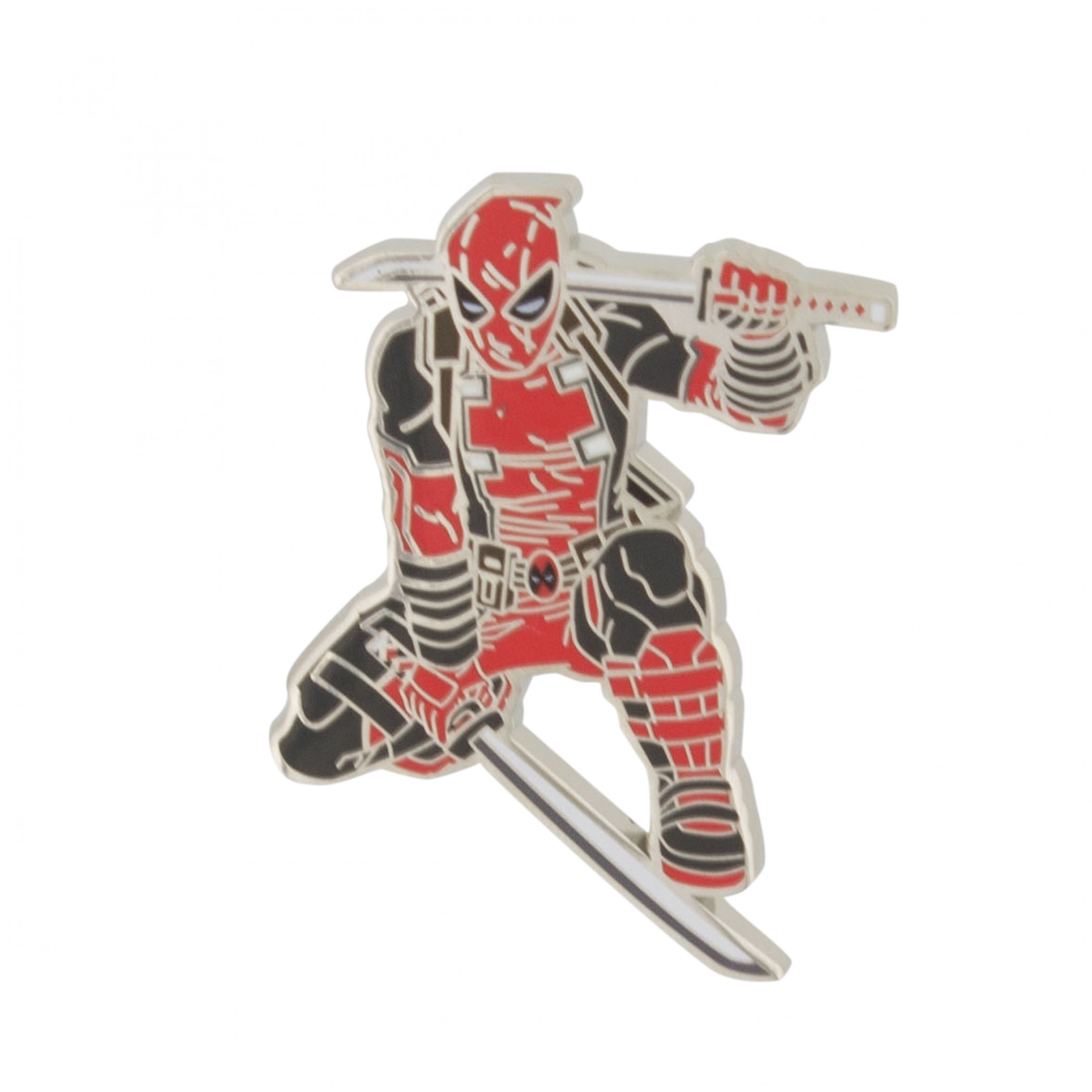 Deadpool Ready for Battle Enamel Pin, Multi-Color
