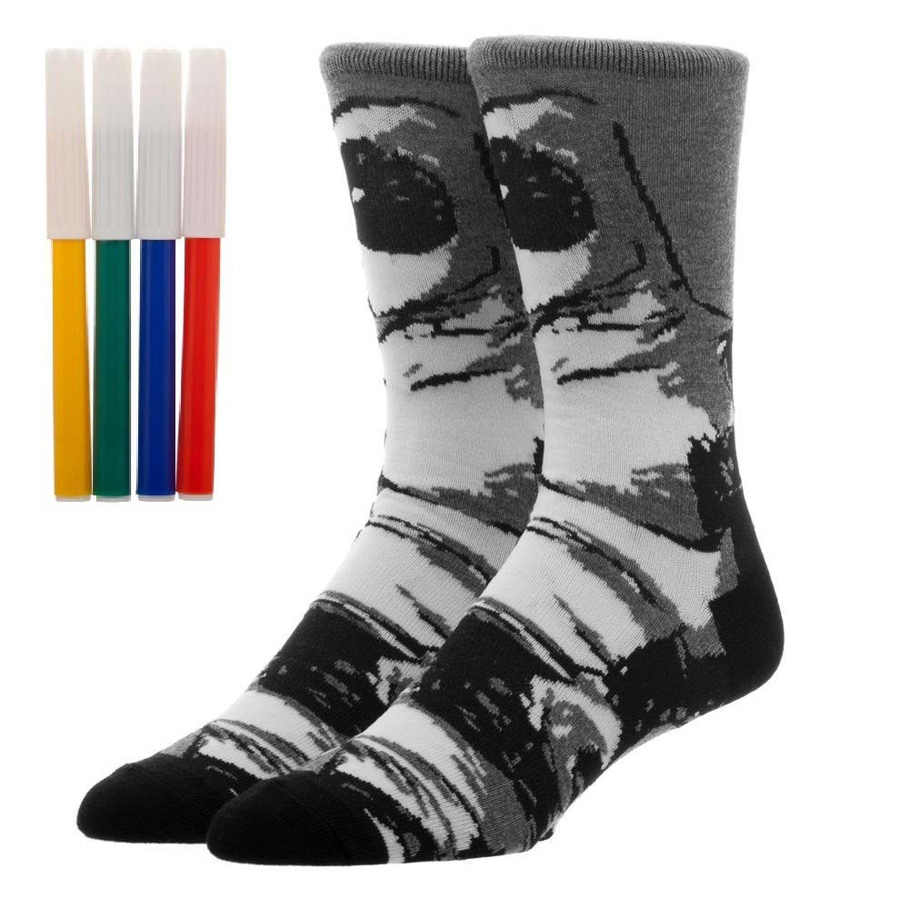 Deadpool Color Yourself Socks, White