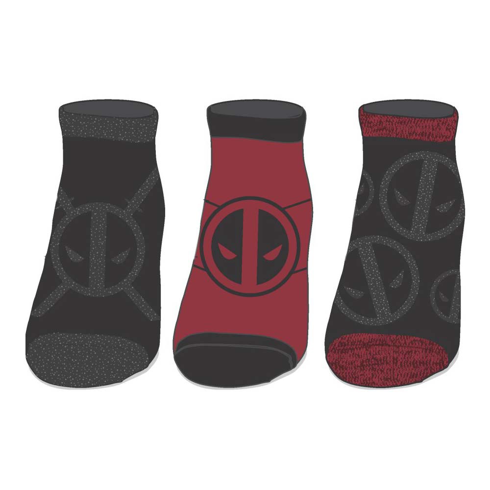 Deadpool Metallic Women's Ankle Socks, Red