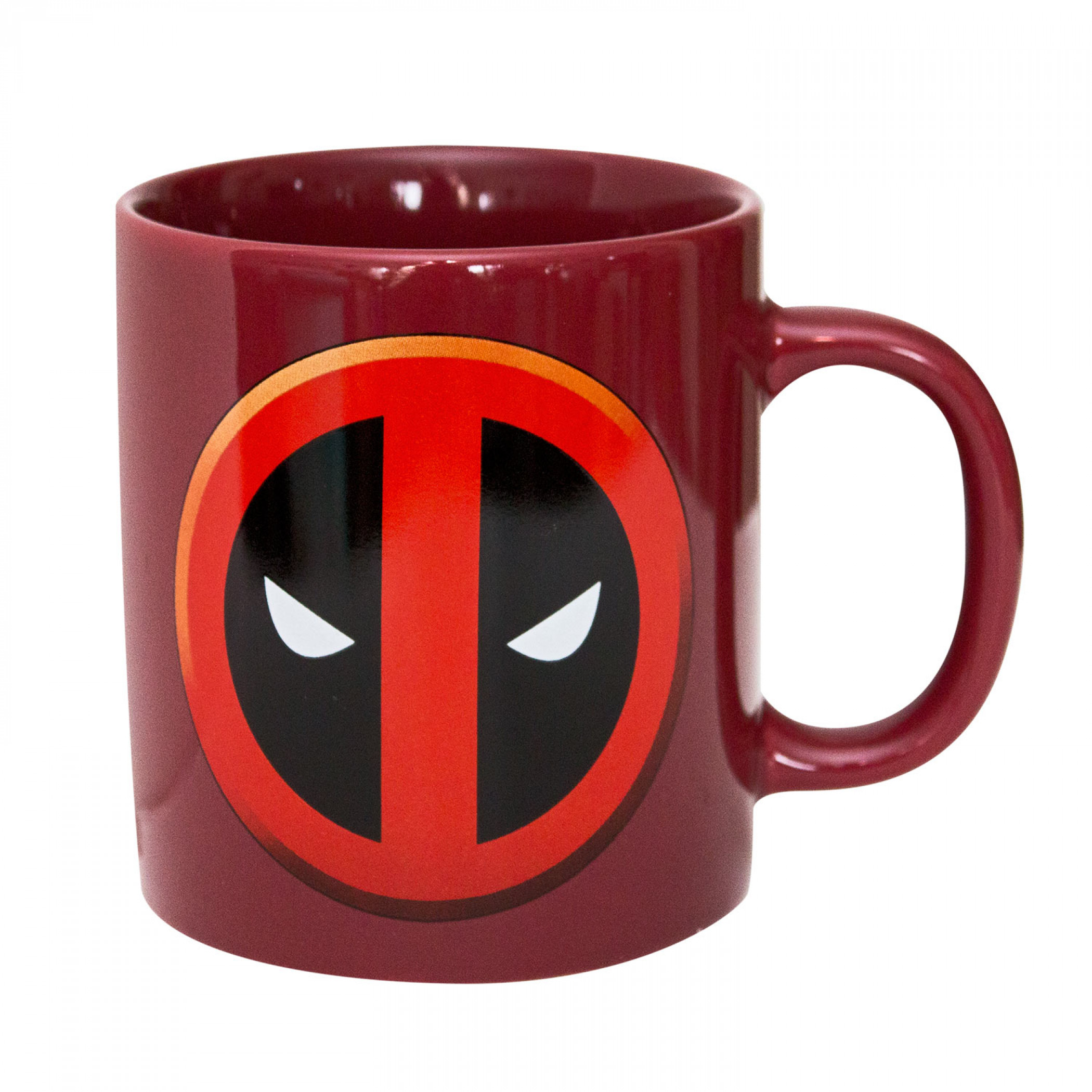 Deadpool Classic Logo Red Ceramic Mug, Red