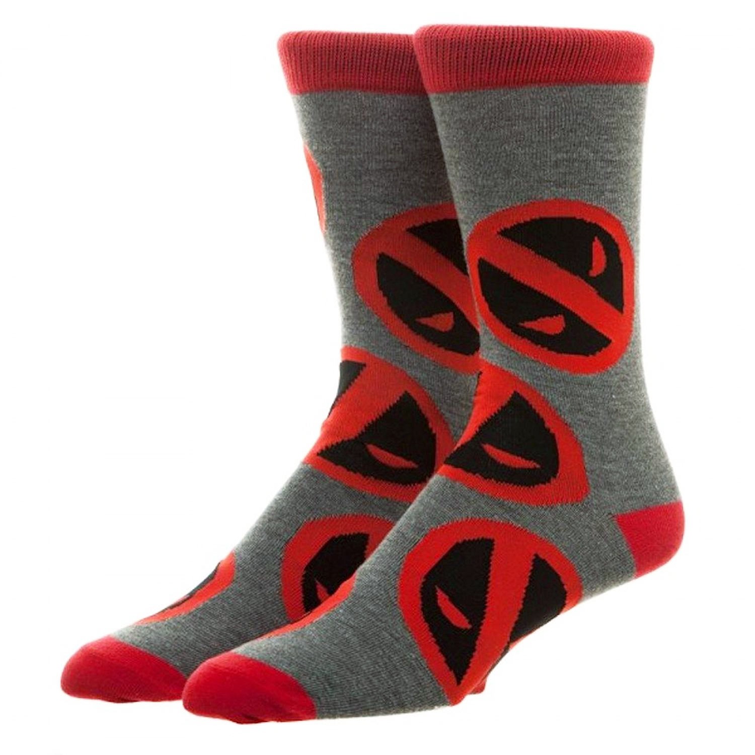 Deadpool Men's Crew Socks, Grey