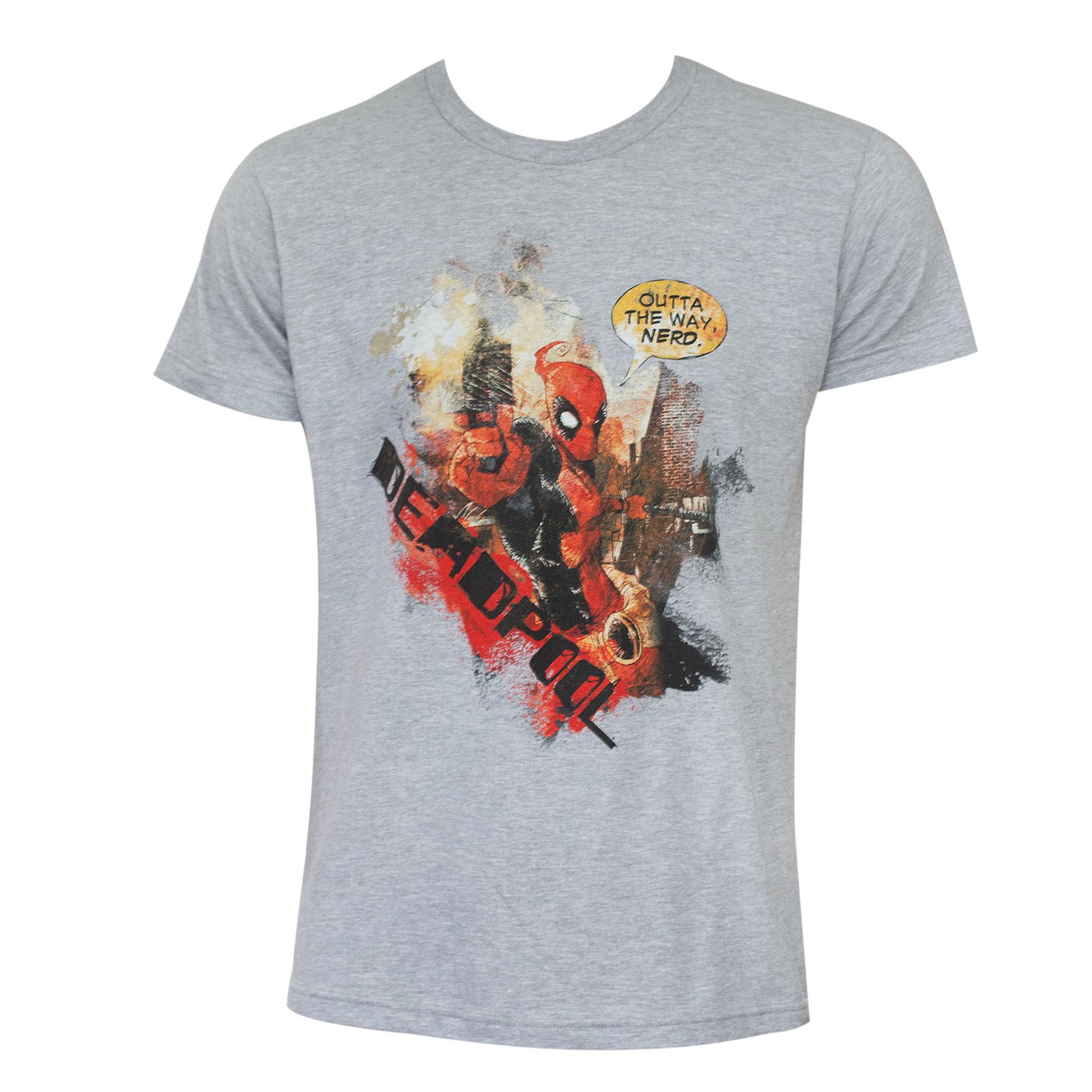 Deadpool Outta The Way Grey Shirt, Grey