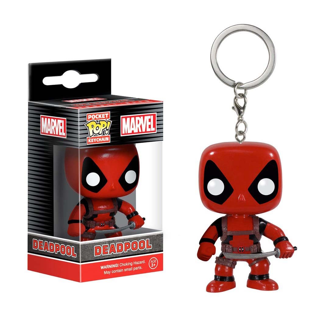 Deadpool Funko Pop Keychain, Red