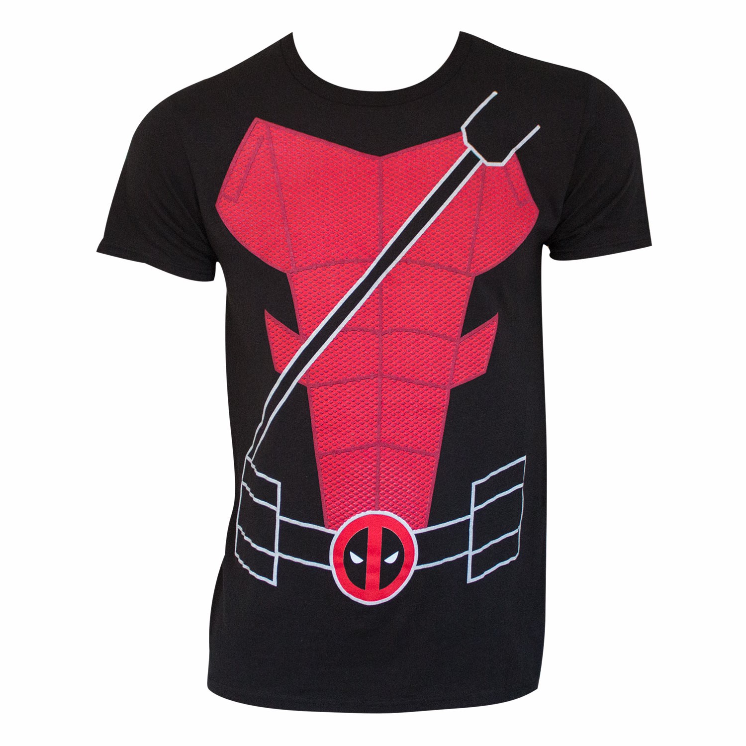 Deadpool Suit Up Costume Tee Shirt, Black