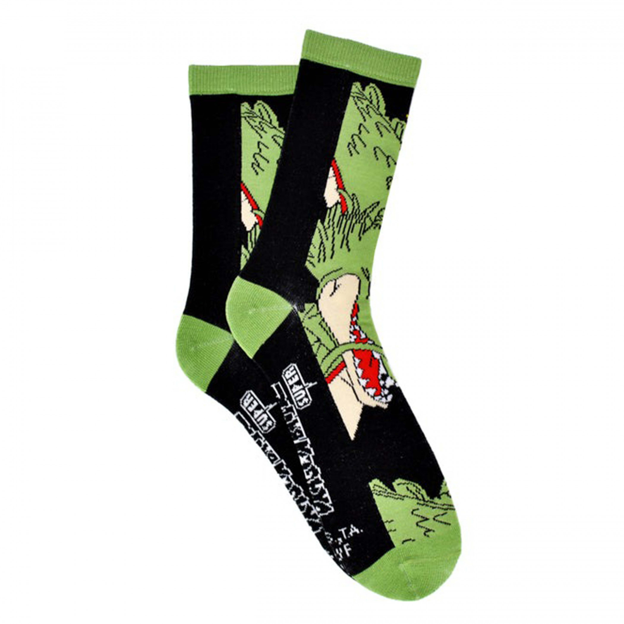 Dragon Ball Z Super Shenron Crew Socks, Green