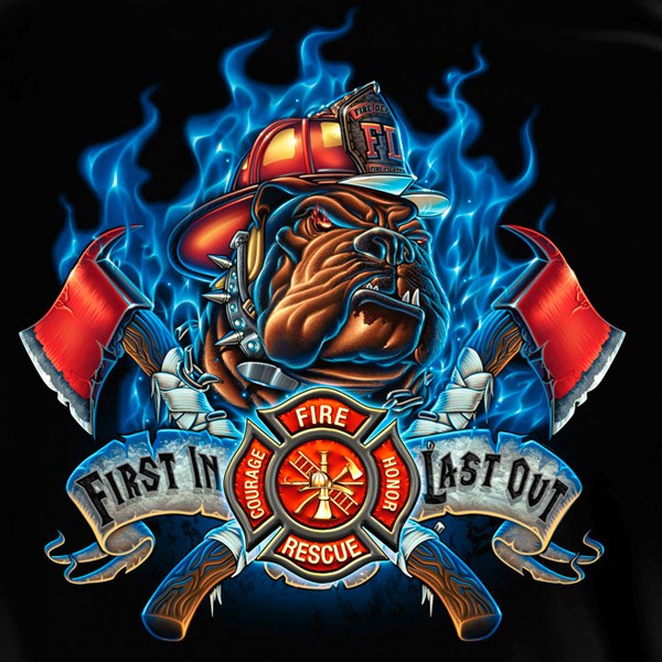USA Fire Department Black Graphic Hoodie Sweatshirt FREE SHIPPING - image 3