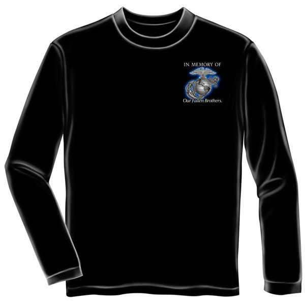 US Marine Corps Gave All USA Black Long Sleeve TShirt - image 2