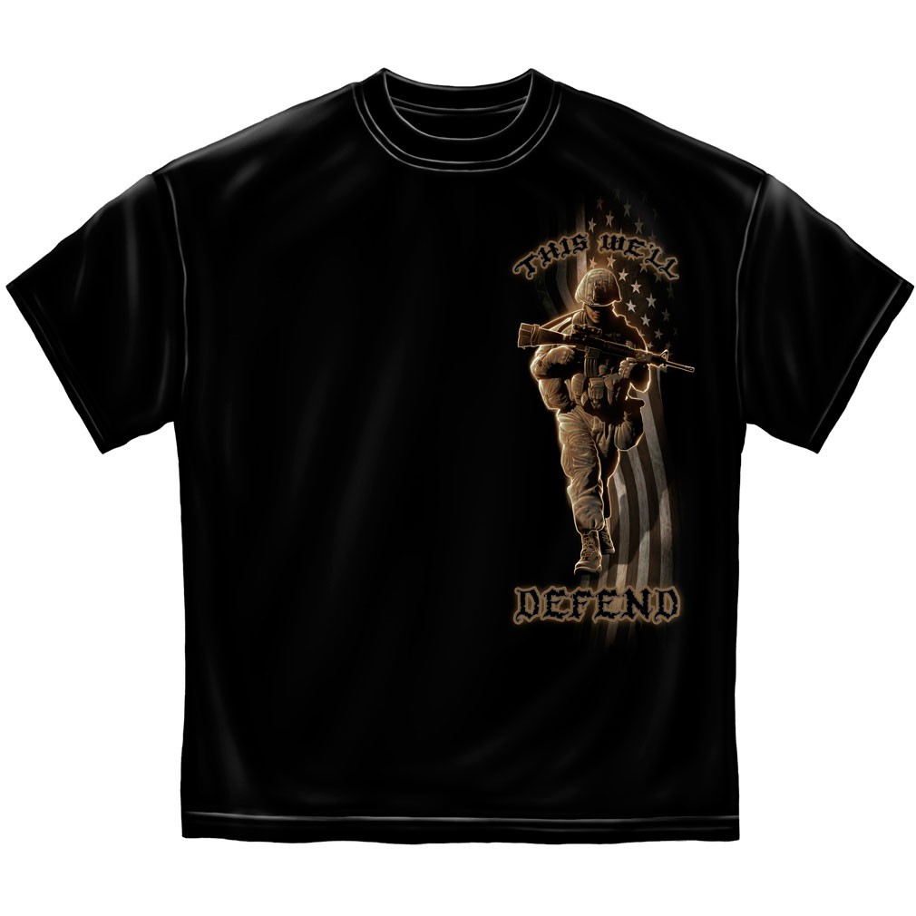 American Soldier T-Shirt - Black - image 2