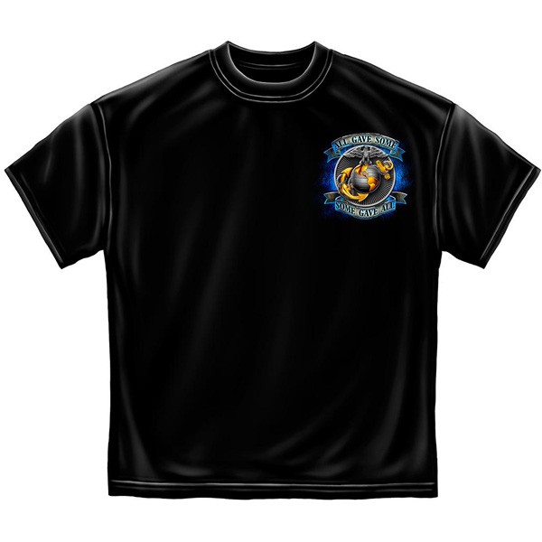USMC True Heroes Marines USA Patriotic Black Graphic Tee Shirt - image 2