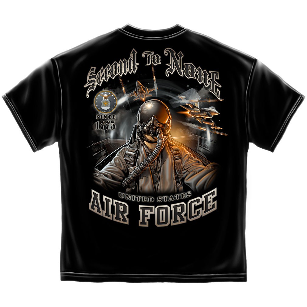 Air Force Second to None T-Shirt - Black