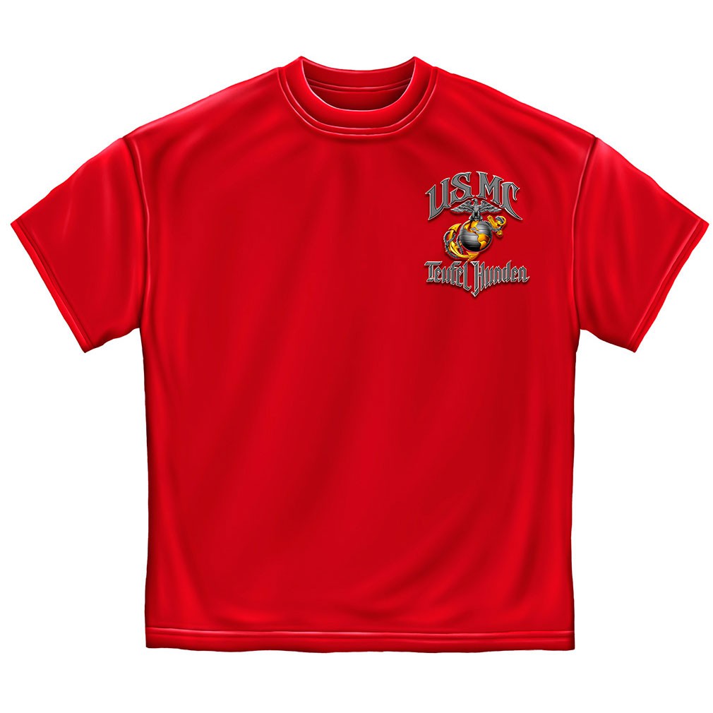 Teufel Hunden Marines T-Shirt - Red - image 2