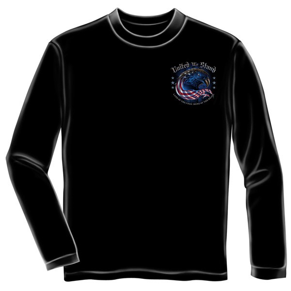 United We Stand 9/11 USA Black Long Sleeve T-Shirt - image 2