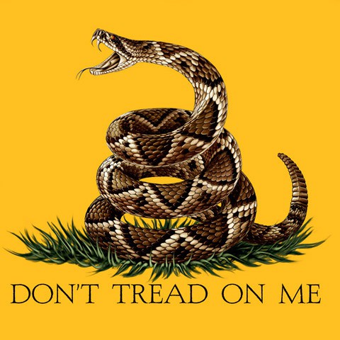 Don't Tread On Me USA Patriotic Yellow Long Sleeve TShirt