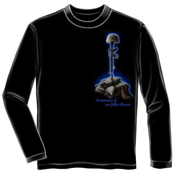 US Army High Price Of Freedom USA Black Long Sleeve TShirt - image 2