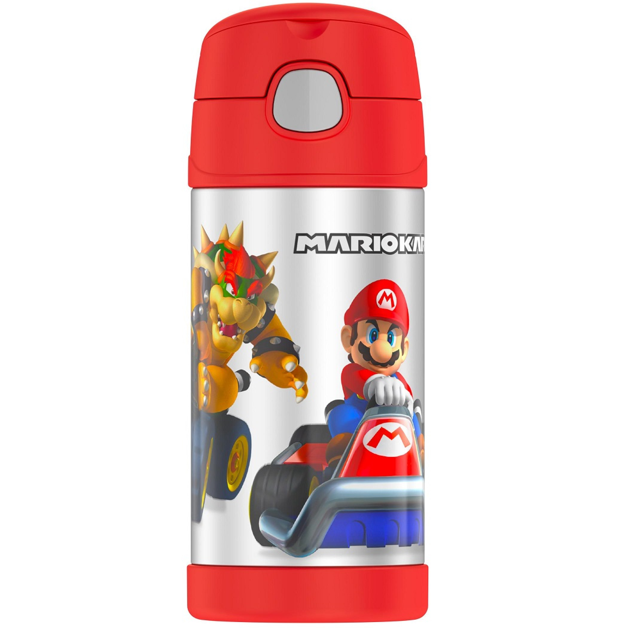Mario Kart 12 Oz Thermos Bottle, Multi-Color
