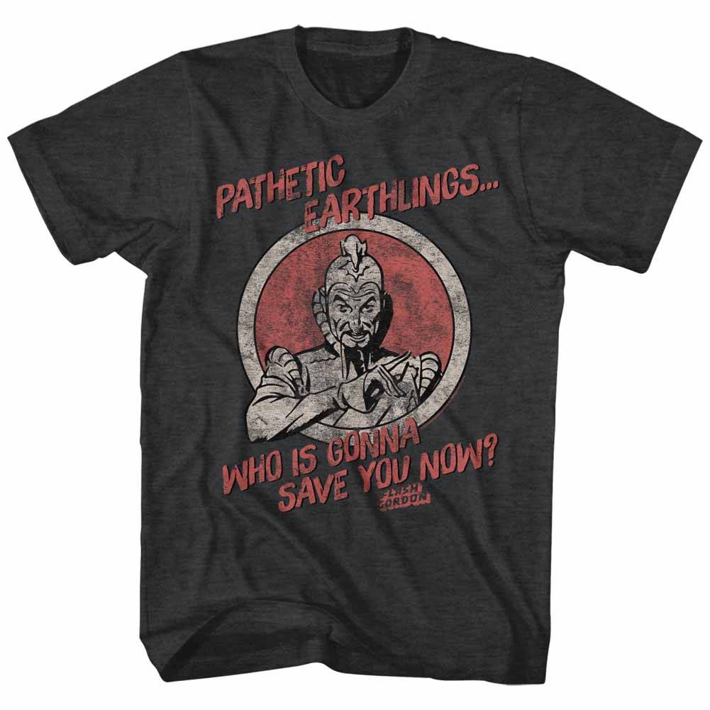 Flash Gordon Pathetic Earthlings Mens Gray T-Shirt