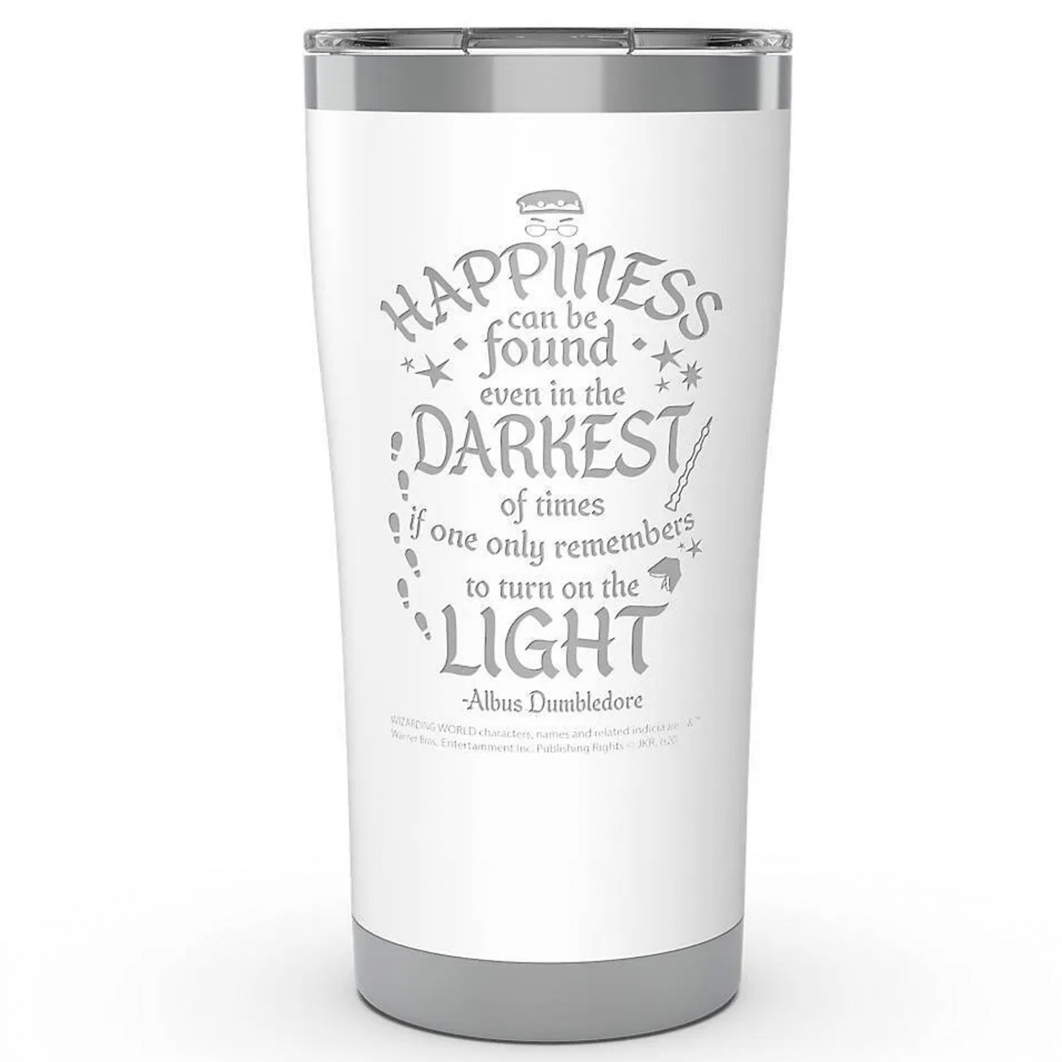 Harry Potter Happiness Can Be Found 20 oz Stainless Steel Tervis® Tumbler With Lid, White
