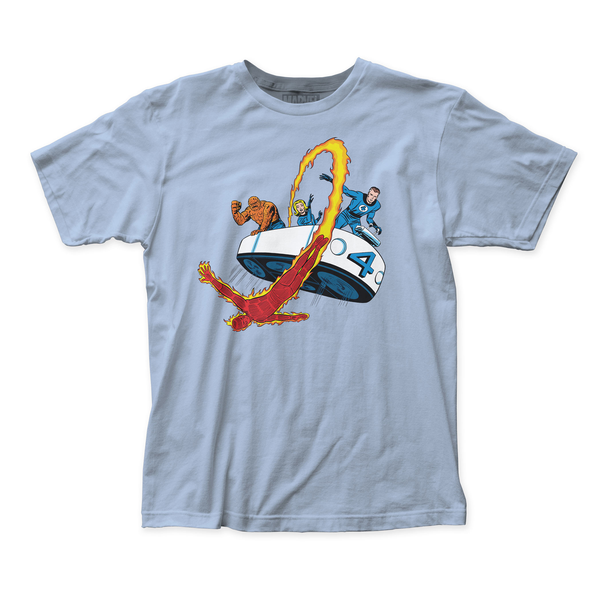 Fantastic Four Car Men's T-Shirt, Blue