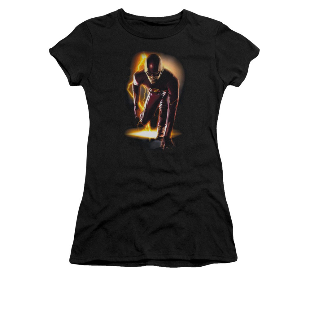The Flash Ready Black Juniors T-Shirt, Black