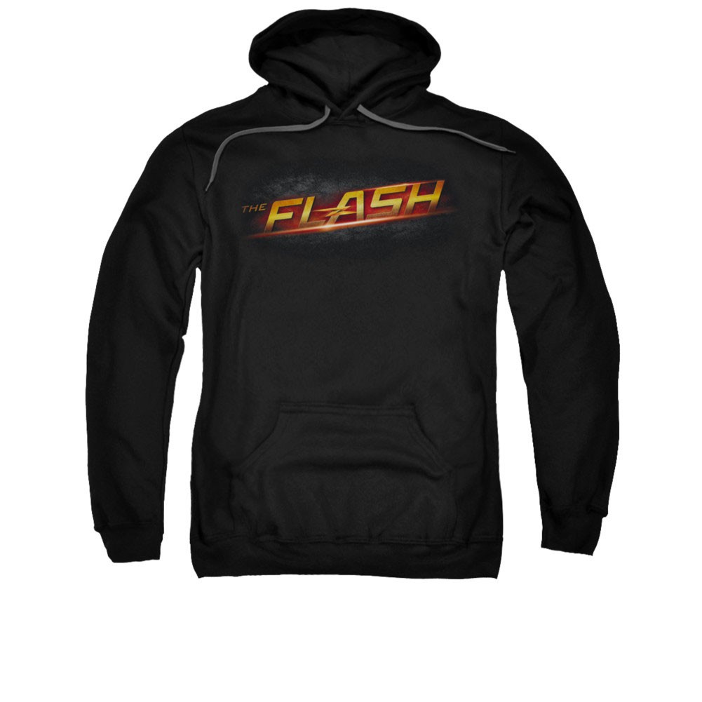 The Flash Logo Black Pullover Hoodie, Black