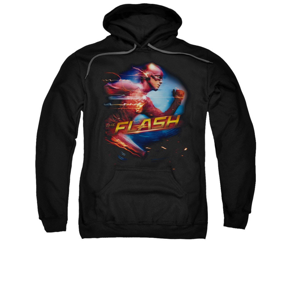 The Flash Fastest Man Black Pullover Hoodie, Black