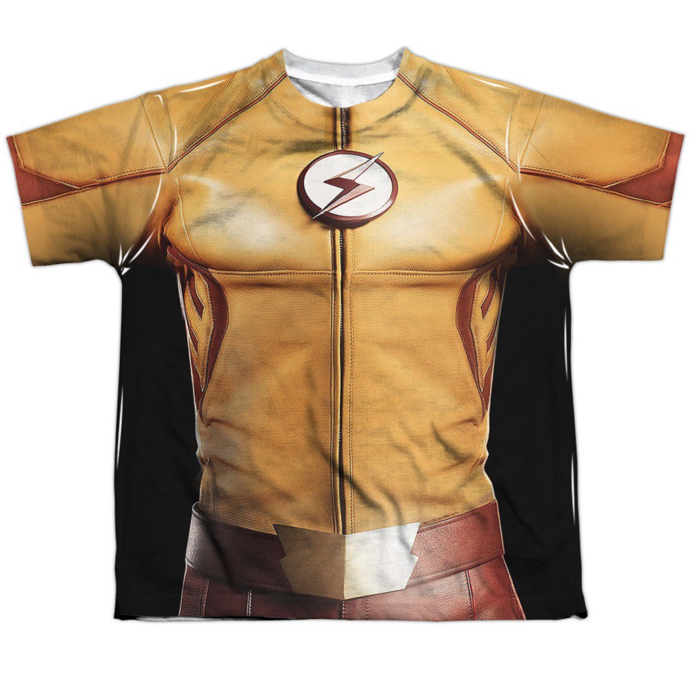 The Flash Justice League Yellow Youth Costume Tee, Yellow