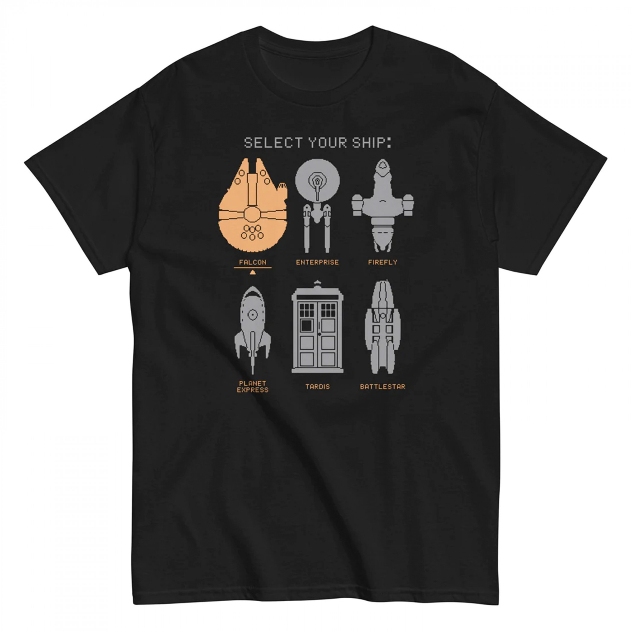 Select Your Ship Men's T-Shirt, Black