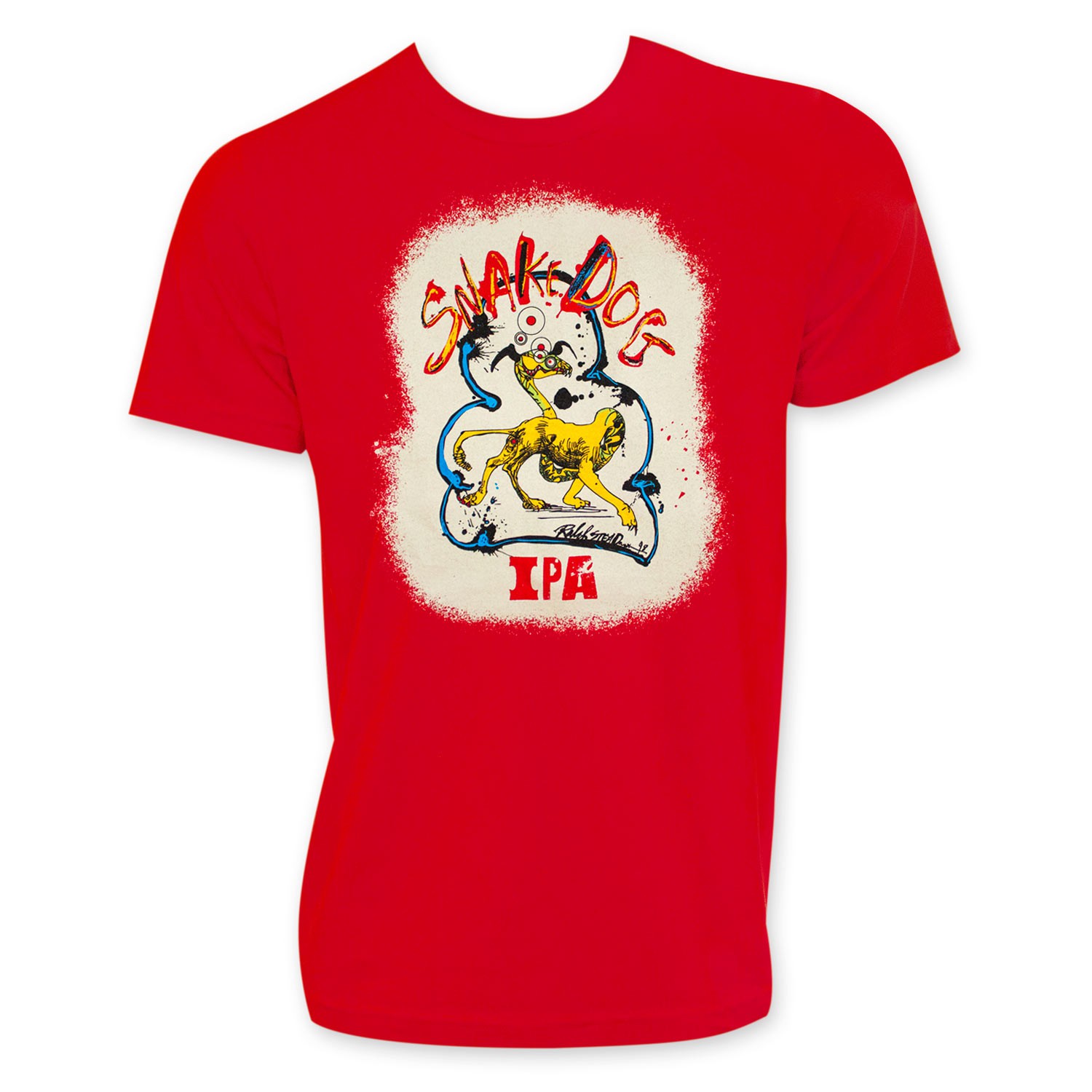 Flying Dog Snake Dog Men's Red T-Shirt