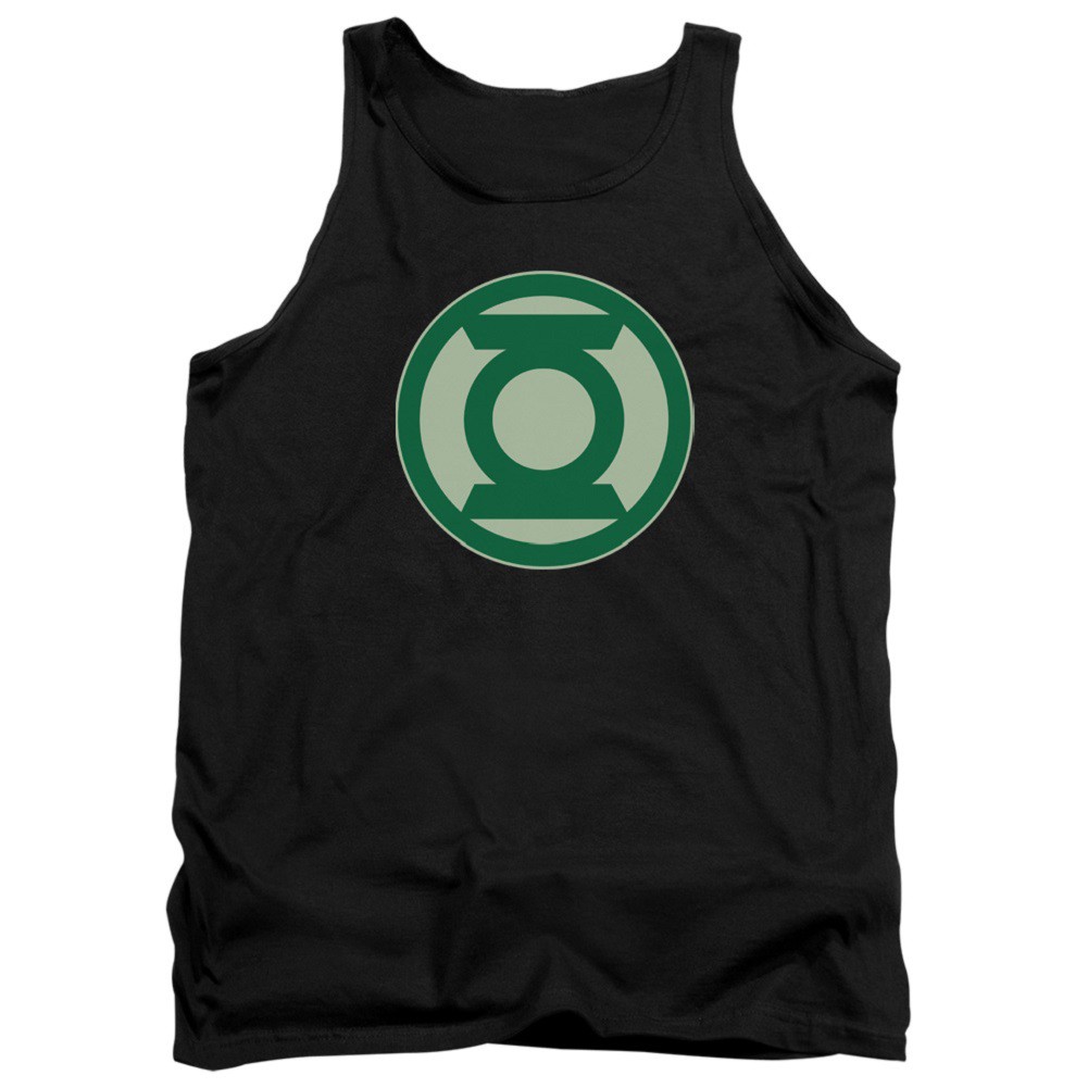 Green Lantern Logo Black Tank Top, Black