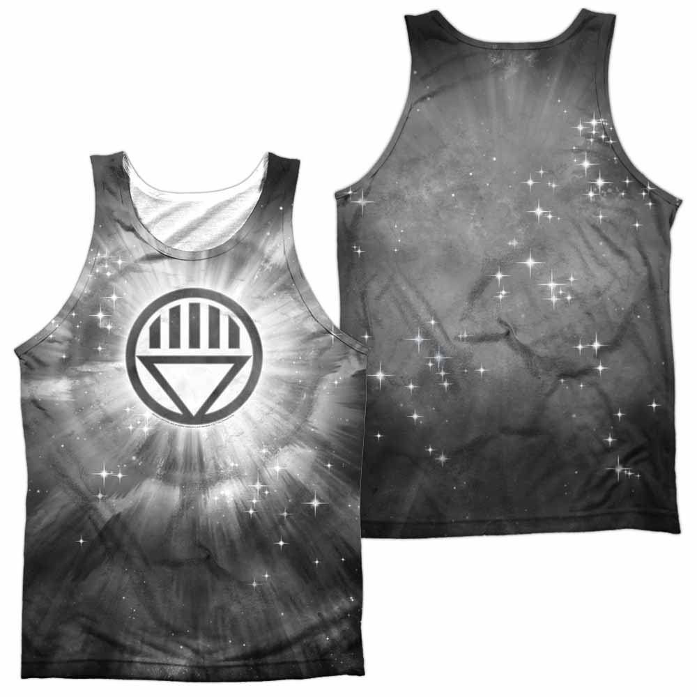 Green Lantern Black Energy Sublimation Tank Top, White