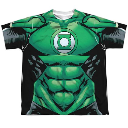 Green Lantern Costume Youth Tee, White