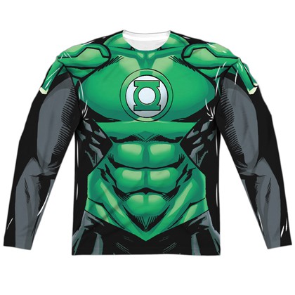 Green Lantern Long Sleeve Costume Tee, Green
