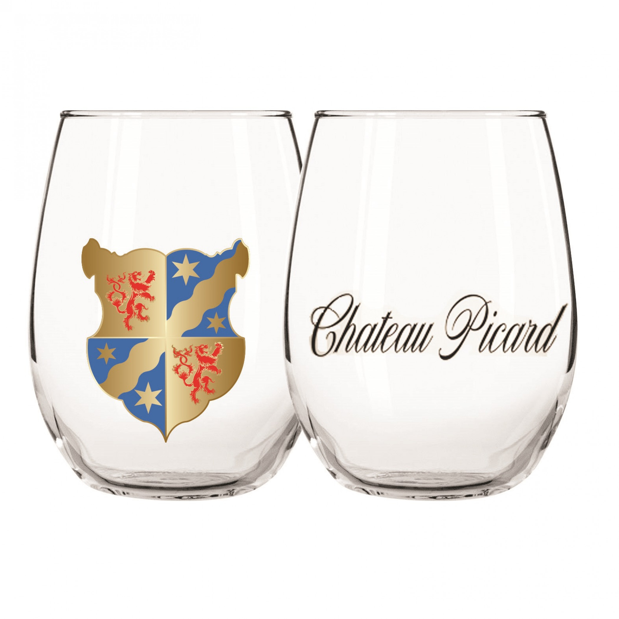 Star Trek Chateau Picard Glass Tumbler 2-Pack, Clear