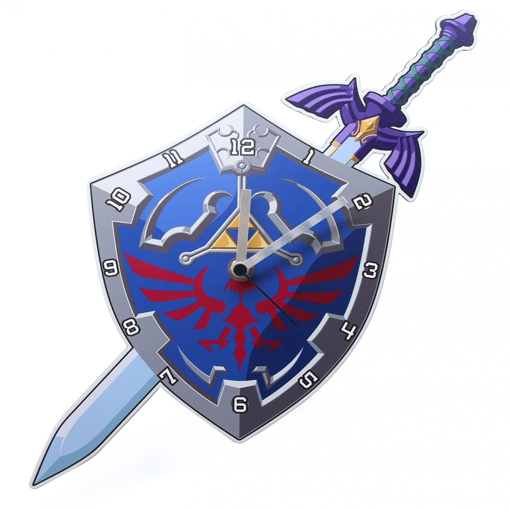 Nintendo Legend of Zelda Link's Shield and Sword Wall Clock, Multi-Color