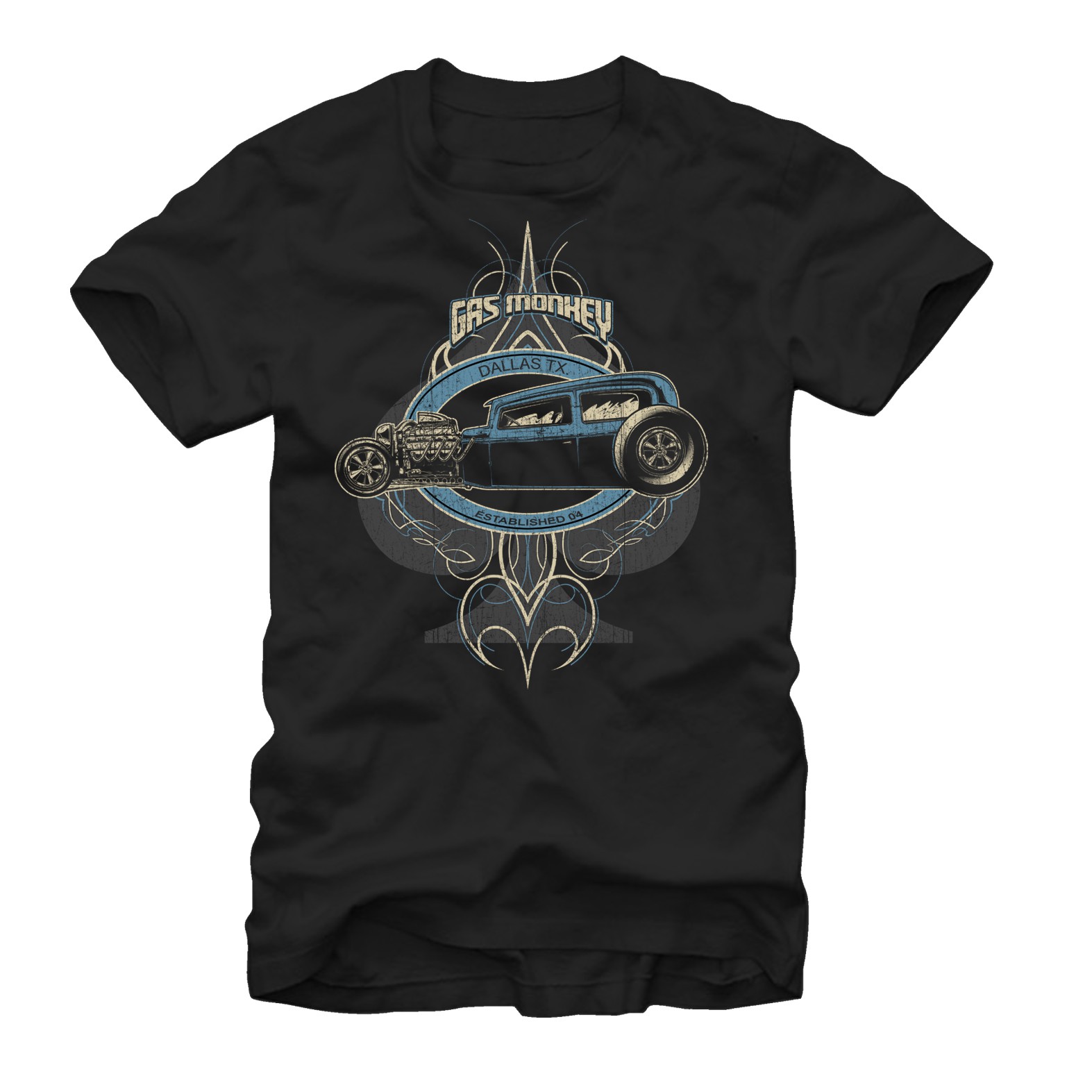 Gas Monkey Garage Kustom Rod Black T-Shirt