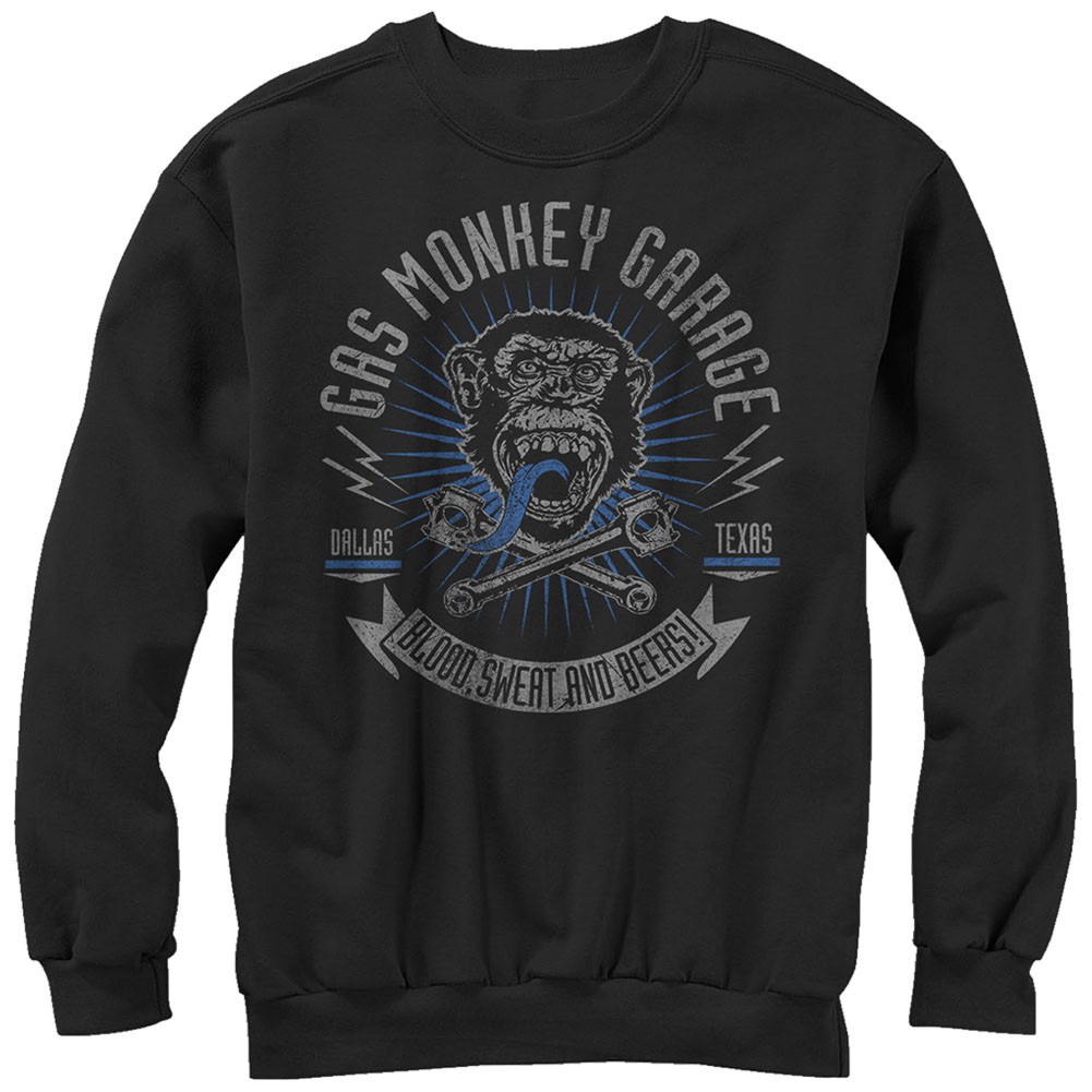 Gas Monkey Garage Reset Garage Black Pullover Sweatshirt