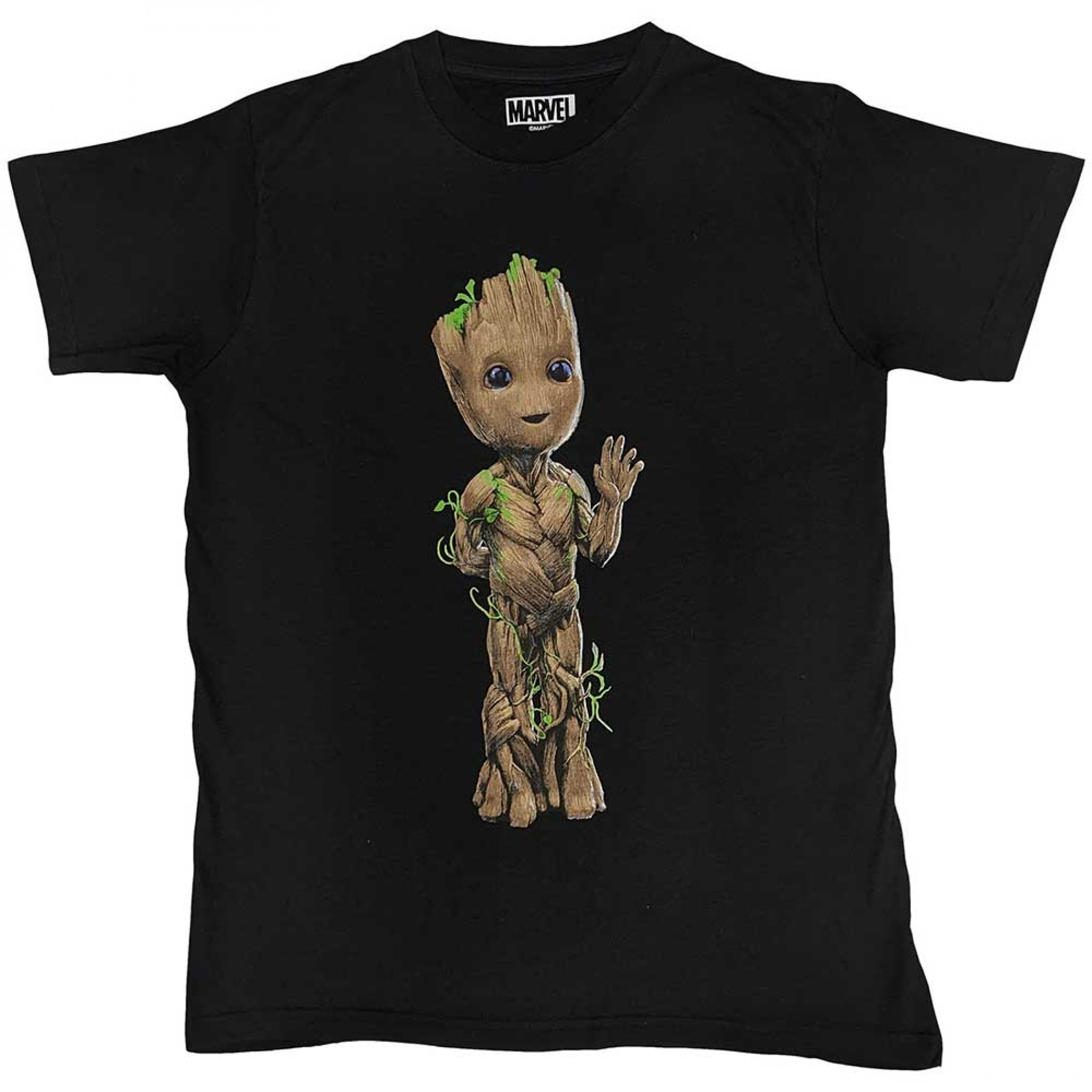 Guardians of The Galaxy Baby Groot Wave T-Shirt, Black