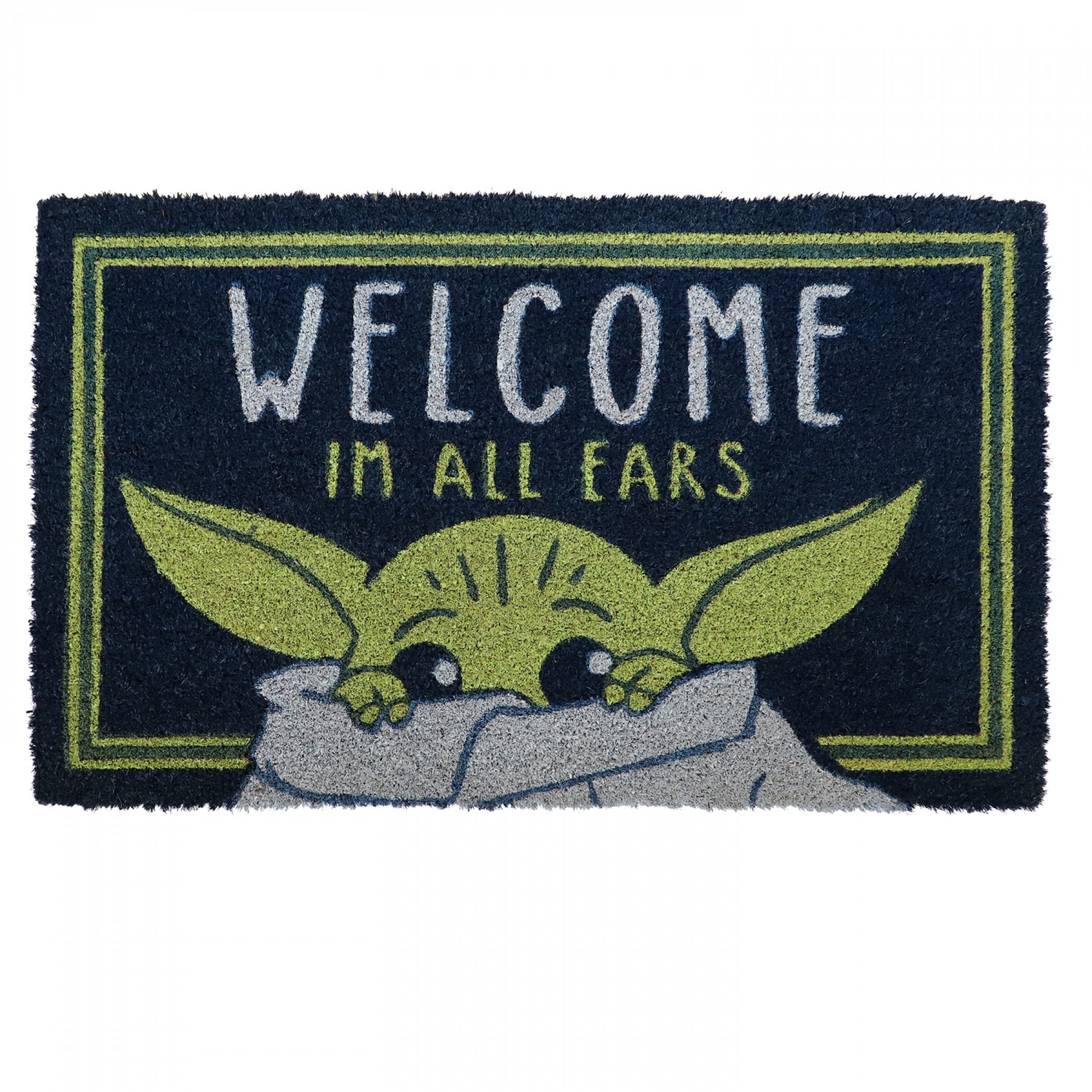 Star Wars The Child Welcome I'm All Ears 17'x 29' Doormat with Non-skid Back, Multi-Color