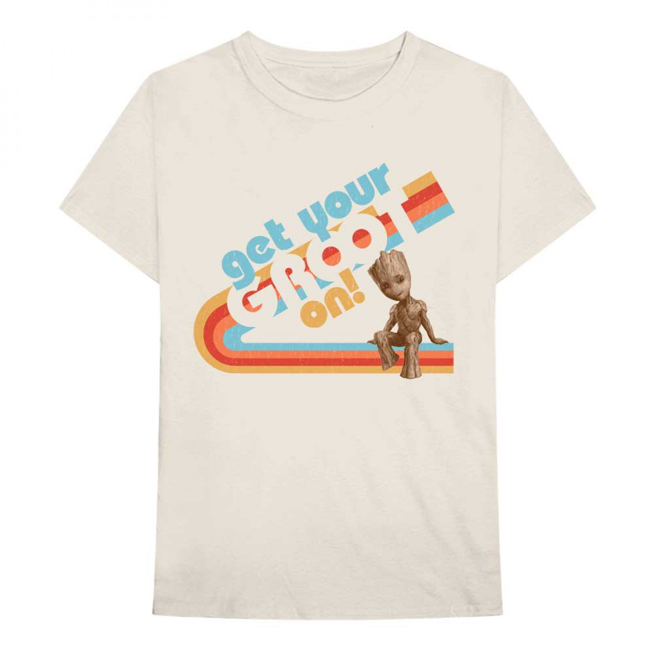 Guardians Of The Galaxy Get Your Groot On T-Shirt, Beige